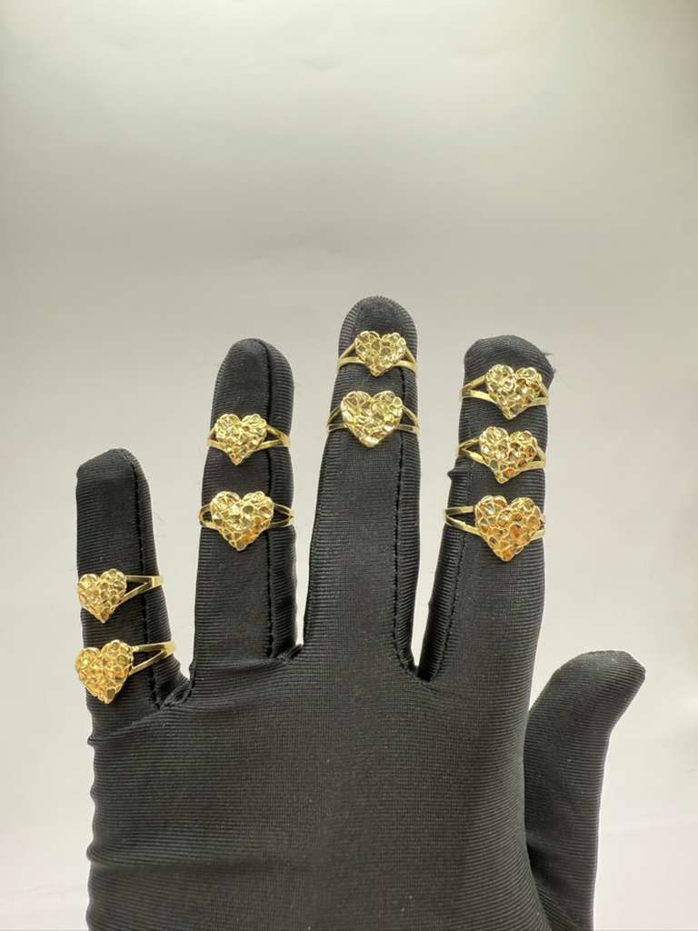 Heart Nugget Rings